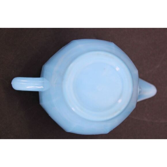 1930s Blue Agate SLAG GLASS Childrens Toy TEA SET 3 Pieces - Picture 8 of 16